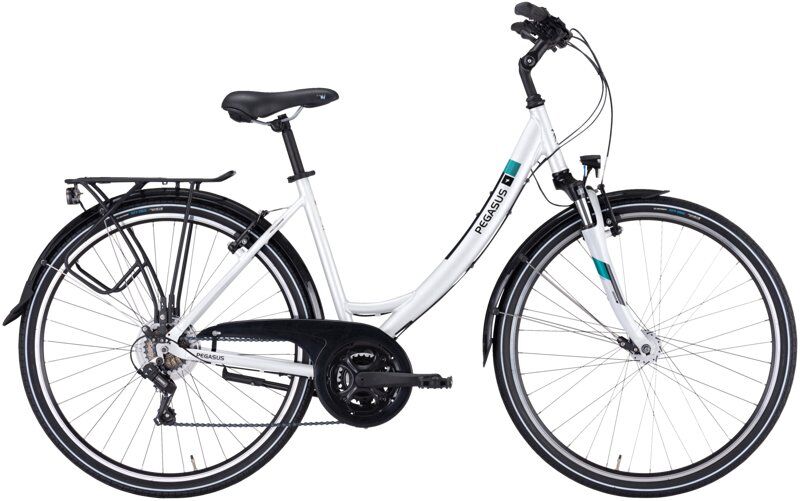 Pegasus Piazza 21 Wave - bicicletta da trekking - donna White 50