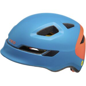 KED Pop - casco bici - bambino Light Blue/Orange S (48-52 cm)