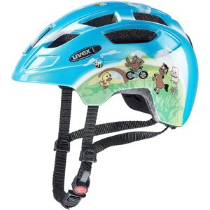 Uvex Finale Led - casco bici - bambino Blue/Green 47/52