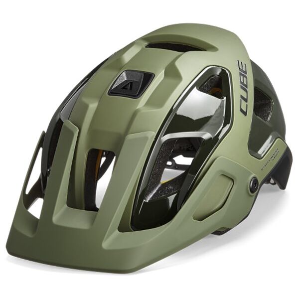 cube strover - casco mtb green s (49-55 cm)