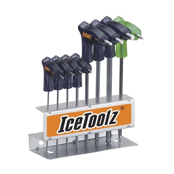 icetoolz set chiavi a t - attrezzi grey/blue/green