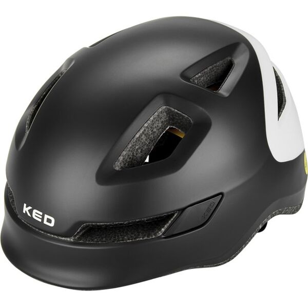 ked pop - casco bici - bambino black/white m (52-56 cm)