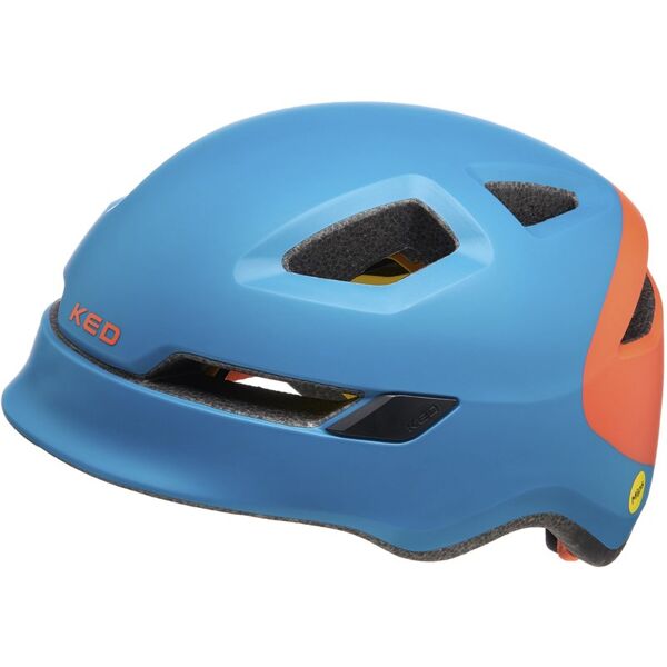 ked pop - casco bici - bambino light blue/orange s (48-52 cm)