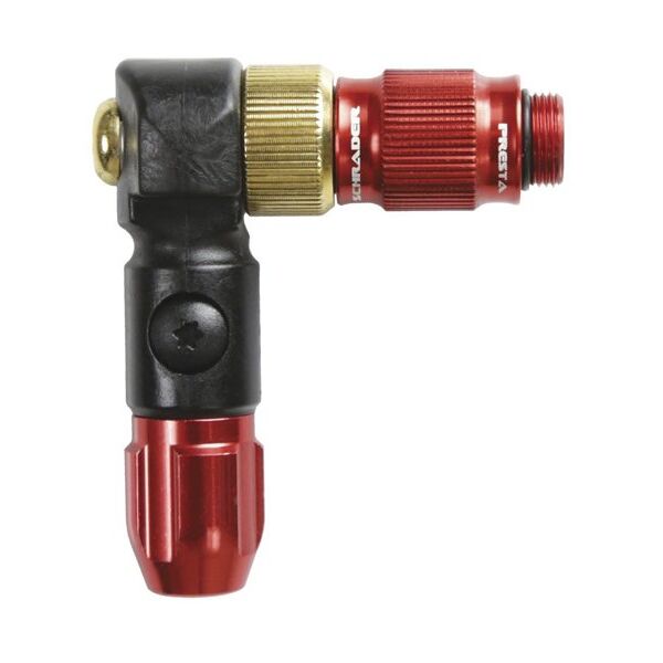 lezyne abs-1 pro hp chuck - adattatore pompa red