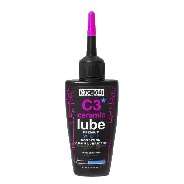 muc-off c3 wet ceramic lube - lubrificante black