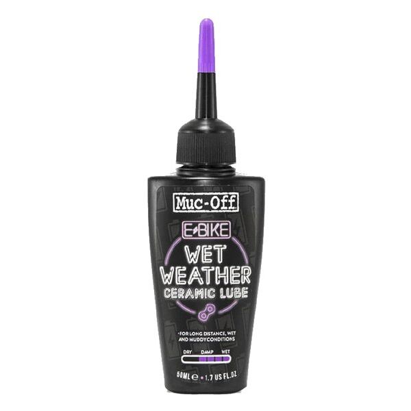 muc-off ebike wet weather - lubrificante black