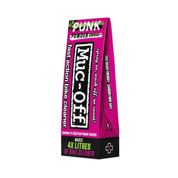 muc-off punk powder 4 pack - detergente per bicicletta pink