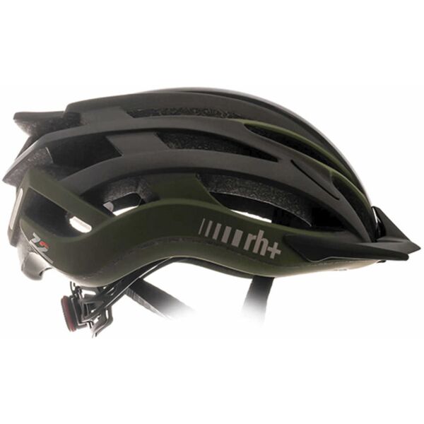 rh+ z2in1 - casco bici black/dark green xs/m (54-57)