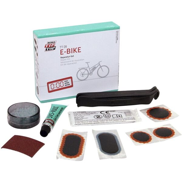 tip top kit di riparazione per bici elettriche tt09 e-bike rep.set black