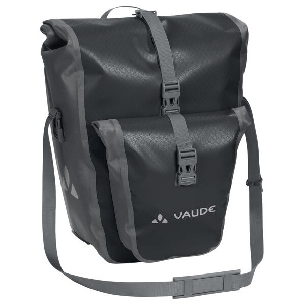 vaude aqua back plus - borsa bici posteriore (due borse) black