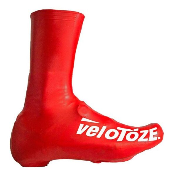 velotoze tall shoe cover - copriscarpa da bici red s