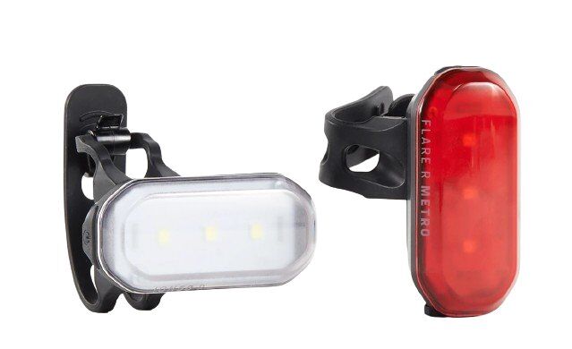 bontrager ion 50 r - flare r metro - set di luci red/white