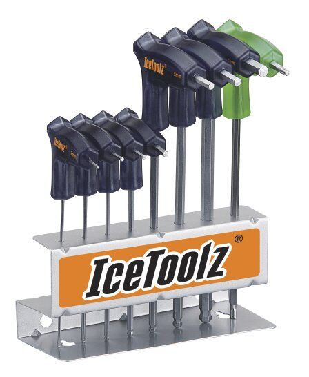 icetoolz set chiavi a t - attrezzi grey/blue/green