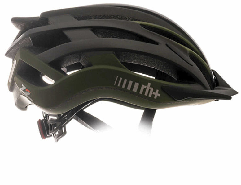 rh+ z2in1 - casco bici black/dark green xs/m (54-57)
