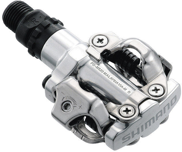 shimano pd m 520 - pedali mtb silver