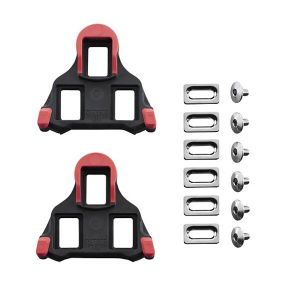 shimano sm-sh10 - placchette pedali black/red