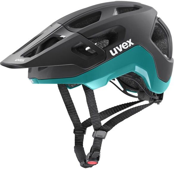 uvex react - casco mtb black/green 13