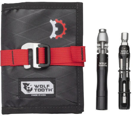 wolf tooth toolcash wallet+encase - multitool con borsa attrezzi black/red