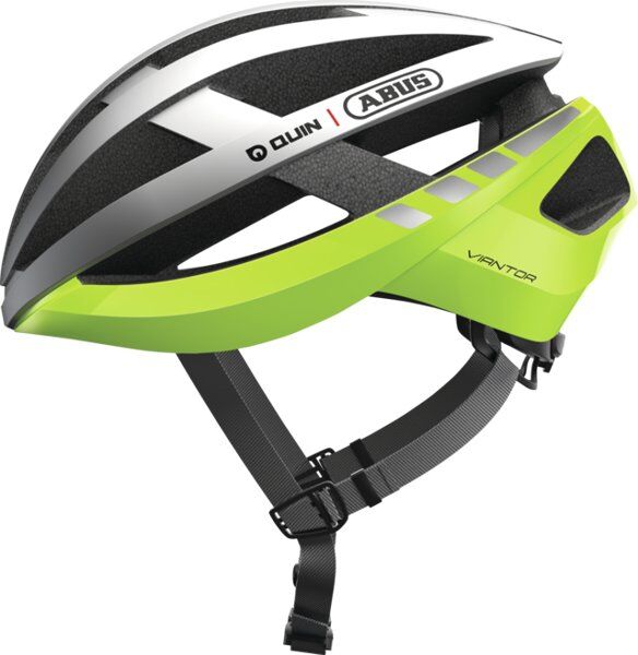 Abus Viantor Quin - casco bici da corsa Grey/Yellow M