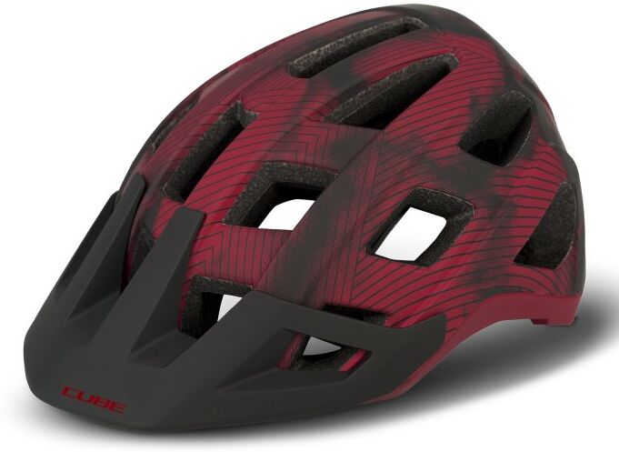 Cube Badger - casco da MTB Red S