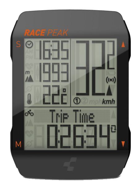 Cube Race Peak - computer bici Black