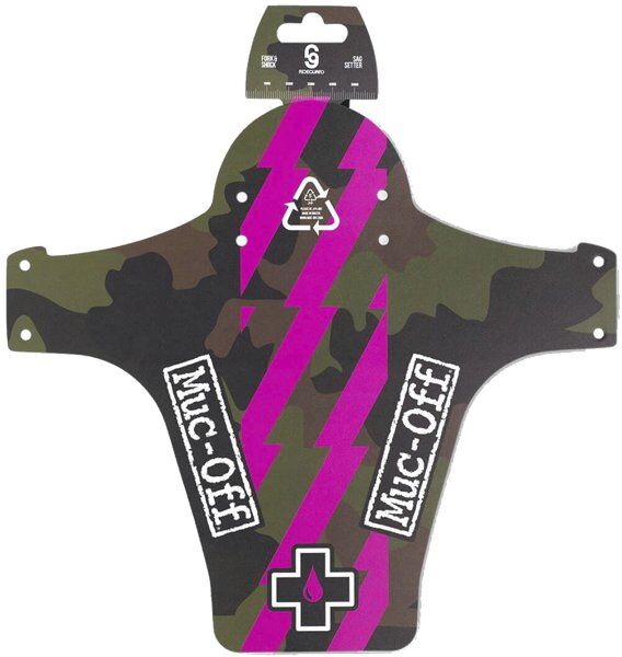 Muc-Off Front Ride Guard - parafango bici Green/Pink