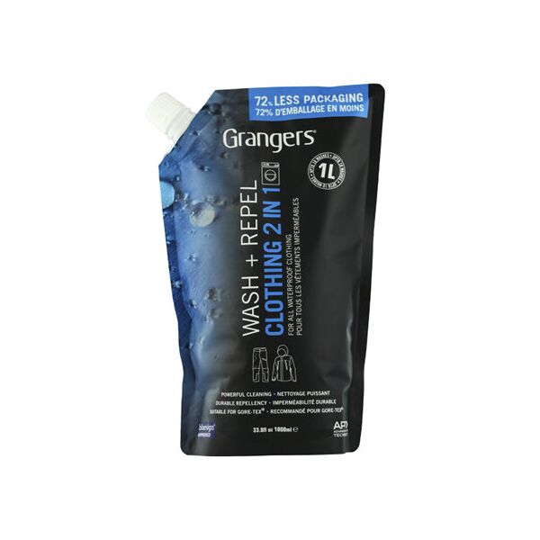 granger's wash + repel clothing 2 in 1 - detergente blue/black