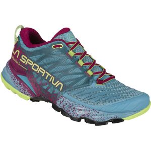 La Sportiva Akasha II - scarpe trail running - donna Light Blue/Pink/Green 41 EU