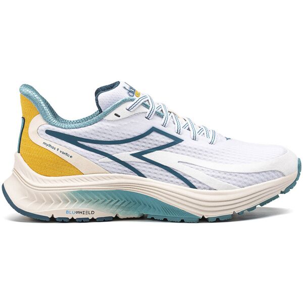 diadora mythos blushield 9 vortice w - scarpe running neutre - donna white/light blue 6,5 uk