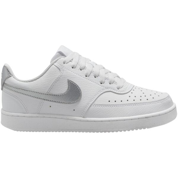 nike court vision low next nature w - sneakers - donna white/grey 6,5 us