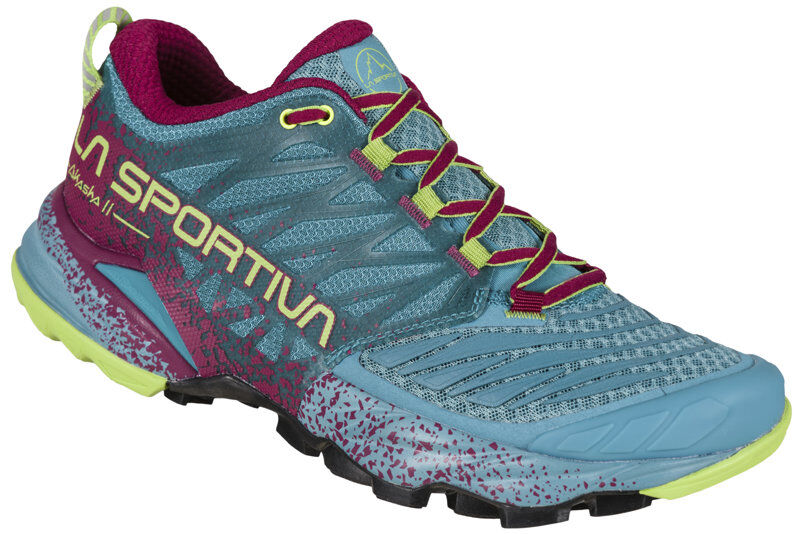 La Sportiva Akasha II - scarpe trail running - donna Light Blue/Pink/Green 41,5 EU