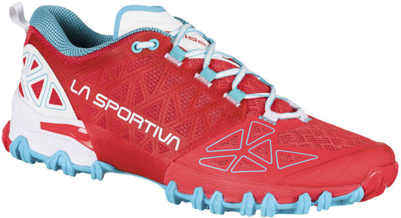 La Sportiva Bushido II - scarpa trail running - donna Red/White/Light Blue 37,5