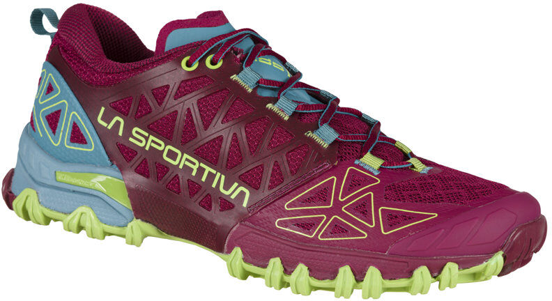 La Sportiva Bushido II - scarpa trail running - donna Dark Pink/Light Green/Light Blue 37,5