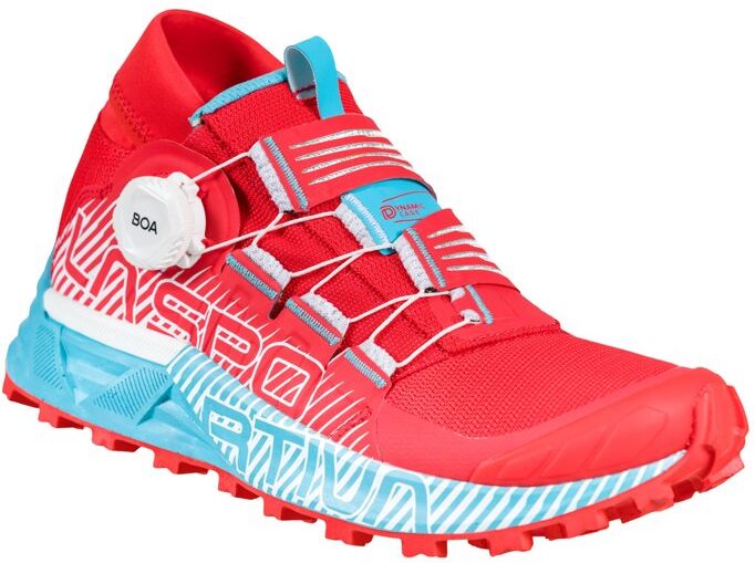 La Sportiva Cyklon Woman - scarpa trailrunning - donna Red/Light Blue 40,5