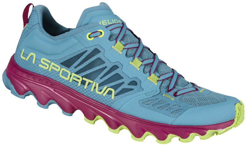 La Sportiva Helios III - scarpe trail running - donna Light Blue/Pink/Green 38,5