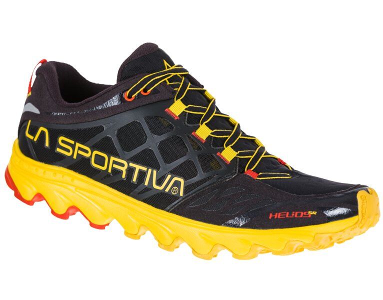 La Sportiva Helios SR - scarpe trail running - Uomo Black/Yellow 41,5