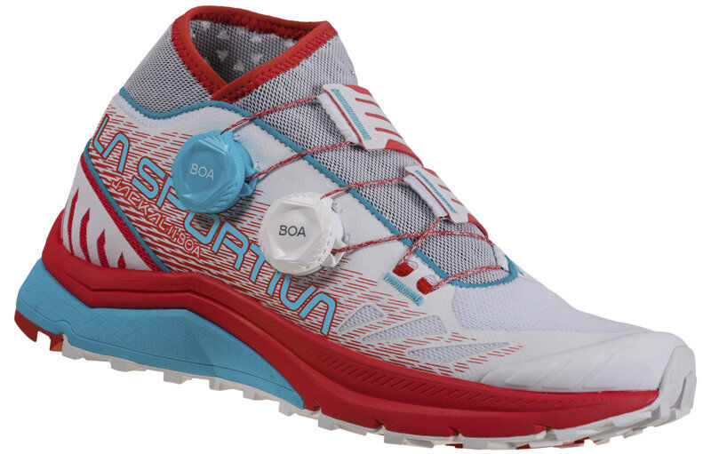 La Sportiva Jackal II Boa W - scarpe trailrunning - donna White/Red/Light Blue 41 EU