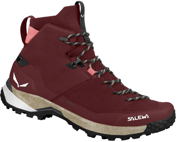 Salewa Puez Knit Mid Ptx W - scarpe trekking - donna Dark Red 5 UK