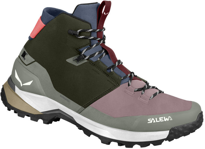 Salewa Puez Mid Ptx W - scarpe trekking - donna Green/Pink 5,5 UK