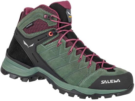 Salewa Ws Alp Mate Mid WP - scarponi trekking - donna Green/Purple 6,5 UK