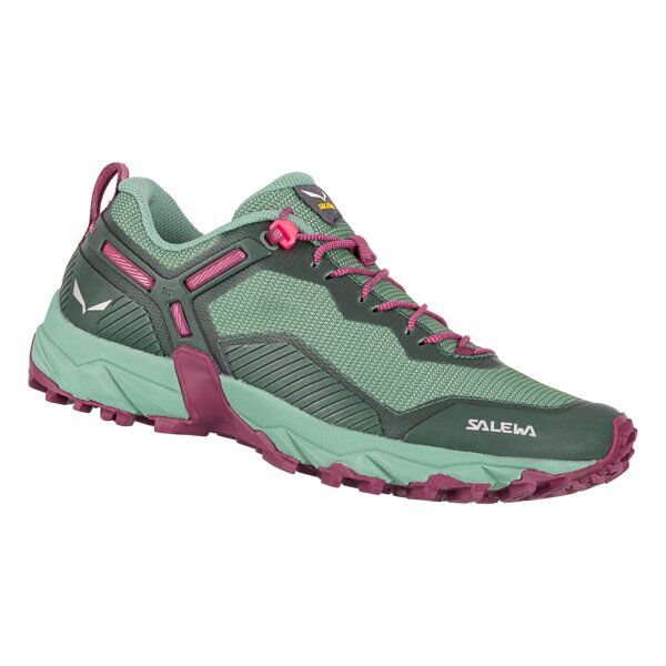 Salewa Ws Ultra Train 3 - scarpe speed hiking - donna Green/Purple 8 UK