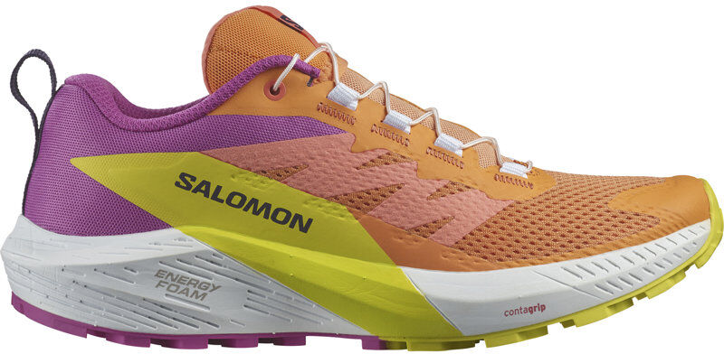 Salomon Sense Ride 5 W - scarpe trail running - donna Orange/Pink/Yellow 4,5 UK