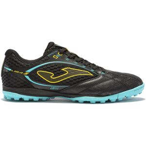 Joma Liga 5 Turf - scarpe da calcio terreni duri - uomo Black/Light Blue/Yellow 45 EU