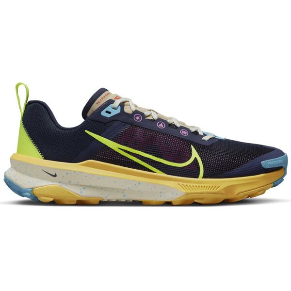 nike react terra kiger 9 - scarpe trail running - uomo dark blue/yellow/light green 12 us