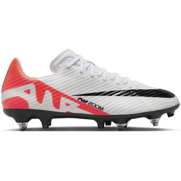 nike zoom mercurial vapor 15 academy sg-pro - scarpe da calcio terreni morbidi white/orange/black 12,5 us