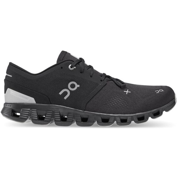 on cloud x 3 - scarpe running neutre - uomo black/grey 12 us