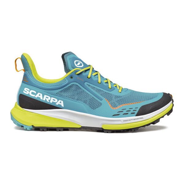 scarpa golden gate kima rt - scarpe trail running - uomo turquoise/yellow/black 42 eu