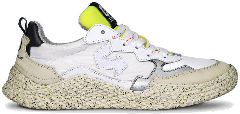 ID.EIGHT Hana White Crinkle - sneakers - unisex White/Yellow 38