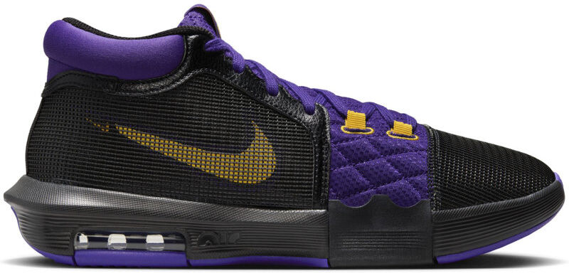 Nike LeBron Witness 8 - scarpe da basket - uomo Black/Purple/Yellow 10,5 US