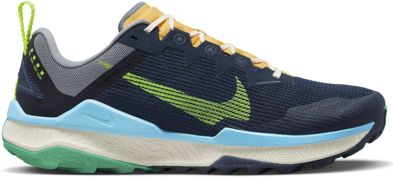 Nike Wildhorse 8 - scarpe trail running - uomo Dark Blue/Orange/Light Green 11,5 US